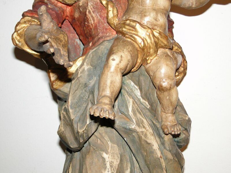 K7687 Barockfigur Heiligenfigur Figur handgeschnitzte Figur 82 cm Hoch Barock Sammelobjekte LUXONAR.com 3207D-Barockfigur-Heiligenfigur-Figur-handgeschnitzte Figur-82 cm Hoch-Barock- Wien Österreich Online Kaufen