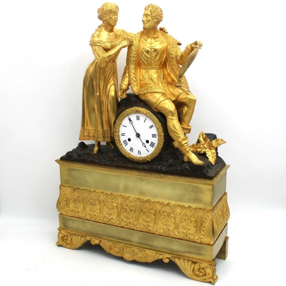 ANTIKE KAMINUHR TISCHUHR PENDEL CLOCK (h.55) - Charles X - BRONZE - 1820/1830 ca Uhren&schmuck LUXONAR.com ANTIKE KAMINUHR TISCHUHR PENDEL CLOCK (h.55) - Charles X - BRONZE - 1820/1830 ca Wien Österreich Online Kaufen