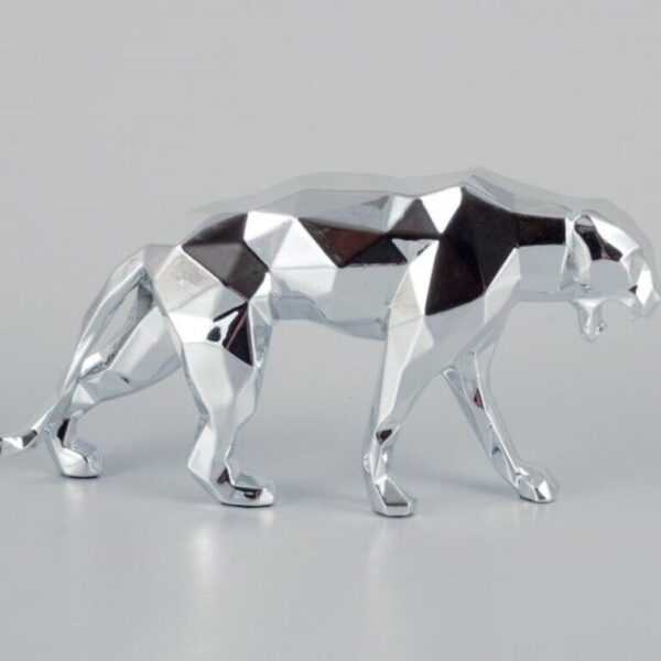 Richard Orlinski für Neamedia Icons: Panther aus glänzendem Aluminium